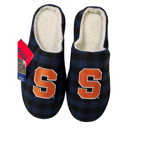 FOCO Men's Syracuse NCAA Sherpa Memory Foam Slippers L 11/12 - Picture 6 of 6